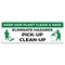 Signmission Keep Our Plant Clean & Safe Eliminate Hazards Pick-Up Clean-Up Banner Concession Stand Single Sided B-72-30094 - alternate 1